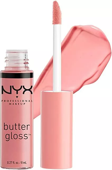 Блеск для губ с эффектом сияния NYX Butter Gloss Crème Brulee BLG05 карамельно-розовый 8 мл