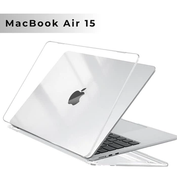 Чехол для макбук защитный Накладка для Macbook Air 15'' M2/M3/M4/M5 A2941, A3114, A3241, А3448 прозрачный