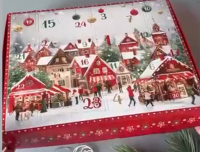 Коробка для Адвент-календаря 31х25х4см