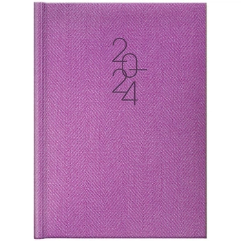 Щоденник датований 2024 Стандарт Tweed фіолетовий BRUNNEN