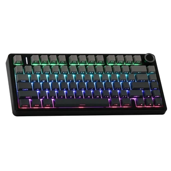 Клавіатура бездротова AULA F75 Black Gradient Side-printed (6948391209913)