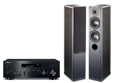 Стереосистема Yamaha R-N600A Чорний, Indiana Line