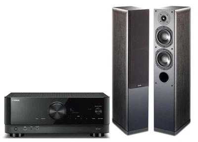 Стереосистема Yamaha MusicCast RX-V4A Чорний, Indiana Line Nota 550 X Чорний дуб