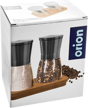 Zestaw młynków Orion na stojaku Przezroczystych 14.5 cm 3 elementy (8592381179625)