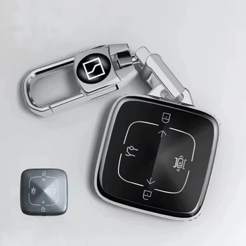 Чохол на ключ з карабіном для автомобіля Zeekr 001/009/X/7X Black