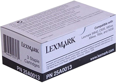 Wkład ze zszywkami Lexmark Staple 15K 3-Pack (25A0013)