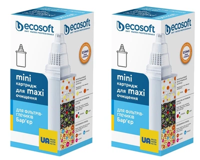 Набір картриджів Ecosoft для фільтрів-глечиків Бар'єр 1+1 шт (комплект)