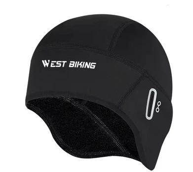 Подшлемник зимний флисовый West Biking черный L (56-62 см)