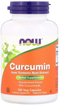 Натуральна добавка Now Foods Curcumin extract 95% 665 мг 120 капсул (733739046390)