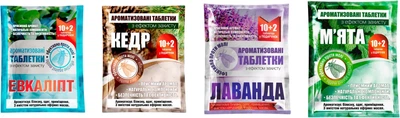 Асорті таблеток від Молі Вихор Ароматизовані 4 шт (4820120711602)