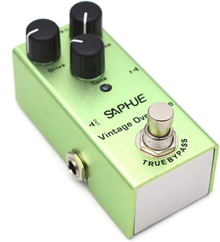 Педаль эффектов Saphue Vintage Overdrive для гитары, педали искажения, ручка громкости/расстояния/тона со стальным металлическим