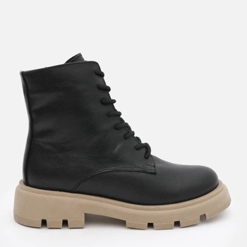Жіночі зимові черевики шкіряні високі Ashoes 218 36 23.5 см Чорні (ROZ6501004907)