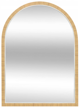 Dekoracyjne Lustro wiszące Atmosphera THÉA pionowe 75 x 55 cm Ciemnobrązowe (5902973457278)