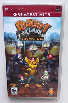 UMD-диск для PSP - Ratchet & Clank Size Matters Greatest Hits, английская версия, Б/У