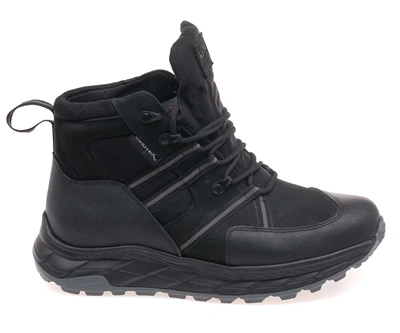 Черевики комфорт чоловічі IKOS 531-1M/BLACK LEATHER 44 Чорний