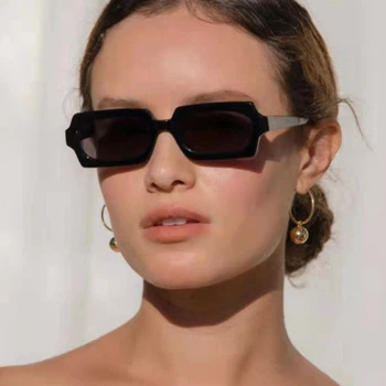 Прямокутні сонцезахисні окуляри жіночі Honey Fashion Accessories чорні (7050)