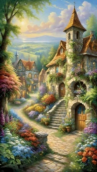 Алмазная мозаика ColorArt 30x50 Лето + голограммные алмазики TP917