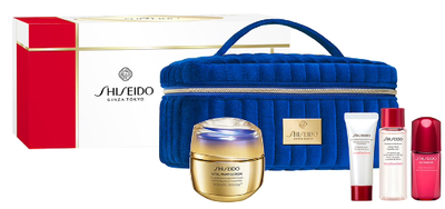 Zestaw kremów Shiseido Vital Perfection Uplifting & Firming Cream 50 ml + Pianka oczyszczająca 15 ml + Lotion równoważący 30 ml + Serum 10 ml + kosmetyczka (3423222136031)