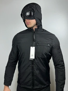 Водоотталкивающая куртка с линзами на капюшоне C.P. Company Chrome Goggle Jacket (XXL)