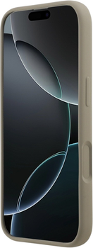 Панель Guess Silicone Big 4G Script для Apple iPhone 17 Bronze (3666339522391)