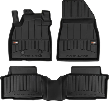Автомобільні килимки поліки в салон Frogum 3D для Renault Duster 3 23- Рено Дастер чорні SO15529