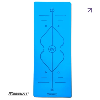 Килимок для йоги професійний EasyFit Pro каучук 5 мм Синій (A-021931)