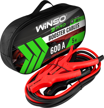 Провода прикуривателя Winso PRO 138160 сила тока 600 A длина 5 м сумка на молнии (5907648384934)