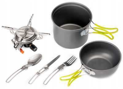 Набір туристичний газова плита Platinet PCKW600 газова плита 4 в 1 (5907595461337)