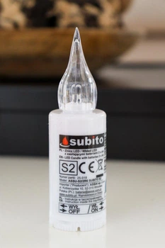 Свеча led mini Subito S2 (50 дней) (Прозрачная)