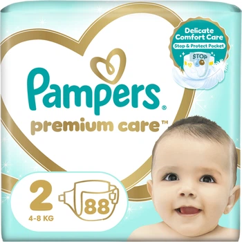 Підгузки Pampers Premium Care Розмір 2 (4-8 кг) 88 шт