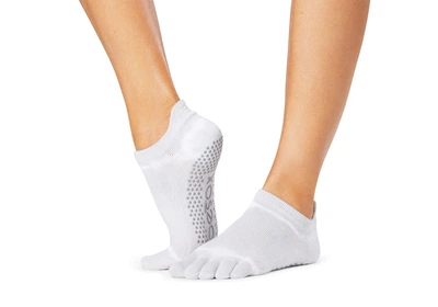 Носки для йоги ToeSox Full Toe Low Rise Saltwater Stripe Tie Dye S (36-38.5)