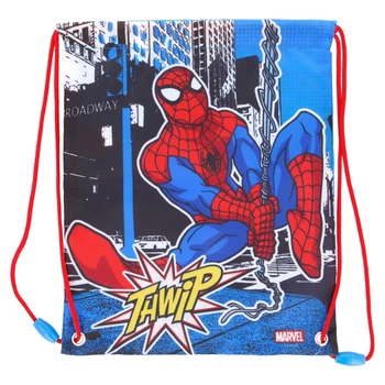 Сумка для обіду із застібкою на шнурку Людина-павук Stor Spider-Man 25х30 см із поліефірної тканини з малюнком