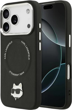 Etui Karl Lagerfeld Choupette Pin MagSafe do Apple iPhone 17 Pro Black (3666339496111)