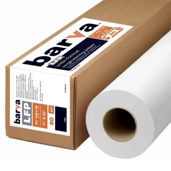 Бумага Barva 24"/610мм, 80 г/м2, 50 м LFP