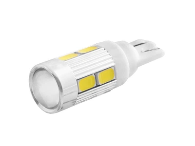 Світлодіодна автолампа з лінзою T10 W5W 24В SMD5630-10led білий