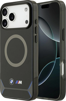 Панель BMW M IML Metal Buttons & Logo MagSafe для Apple iPhone 17 Pro Max Blue (BMHMP17X25HFGCKB)