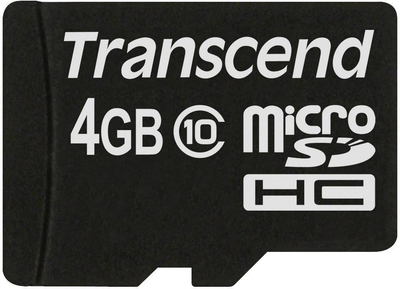 Karta pamięci Transcend Premium microSDHC 4GB Class 10 (TS4GUSDC10)