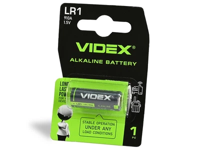 Батарейка щелочная Videx LR1 blister 1 шт