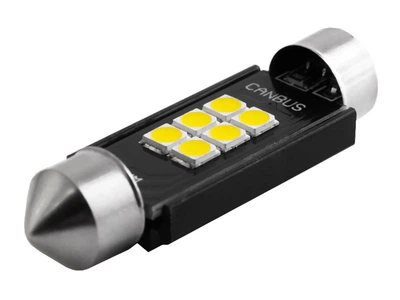 Світлодіодна автолампа C5W SV8.5 з обманкою 12-24В 41мм SMD3020-6led білий