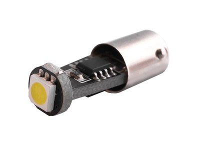 Світлодіодна автолампа BA9S T4W 12В з обманкою SMD5050-1led білий
