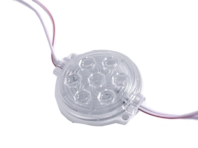 Светодиодный модуль SMD2835 7 LED 12В IP65 6000K холодный белый