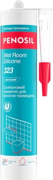 Силиконовый герметик для влажных помещений Penosil Wet Room Silicone 323 280 мл Прозрачный (H4607)