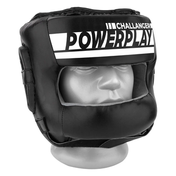 Шолом боксерський закритий PowerPlay 3067 розмір L, чорний