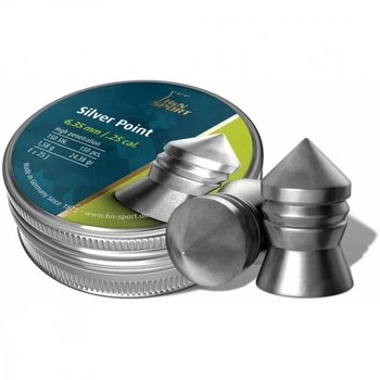 Пульки H&N Silver Point 6,35 мм, 1,58 г, 150 шт/уп (92346350001) (279387)