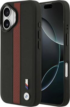 Панель BMW M Perforated Stripe Logo MagSafe для Apple iPhone 17 Red (BMHMP17S25PCPSKR)