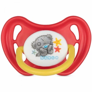 Пустышка Baboo Me To You 0+ мес красная (90409) (272636)