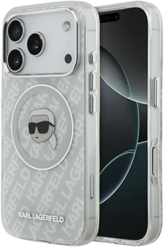 Etui Karl Lagerfeld IML Karl Head Logo do Apple iPhone 17 Pro Max Grey (3666339499884)