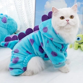 Костюм для котов (кошек) флисовый Салли M Голубой