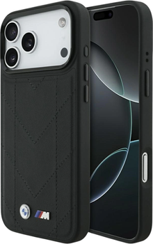 Панель BMW M Quilted Logo MagSafe для Apple iPhone 17 Pro Max Black (BMW001057)