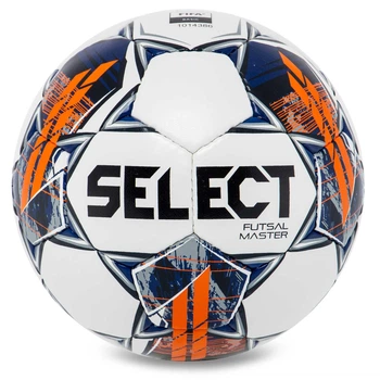 Футзальний м'яч №4 SELECT FUTSAL MASTER FIFA (V22, білий-оранжевий) (Z-MASTER-WOR_Білий-помаранчевий)